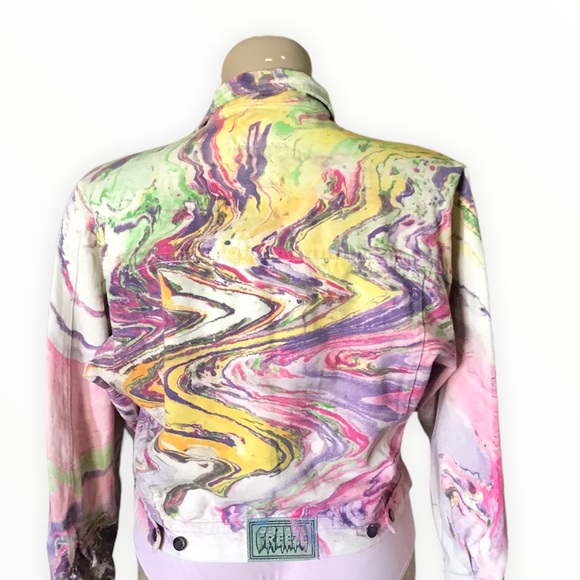 Freeze LARGE Denim “Coat of Many Colors” - Picture 3 of 7